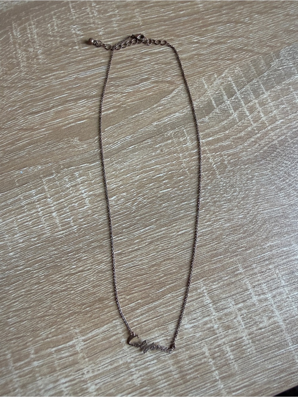 Rose Gold California Necklace